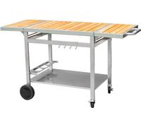 Cook in Garden Mesa de plancha de madera y metal