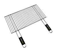 Cook’in Garden - Parrilla cromada, Dimensiones 57 × 30 cm, Resistente a Las Llamas y Altas temperaturas, Mango Soft-Touch ergonómico, Parrilla de Barbacoa Exterior Compatible con Varias Marcas