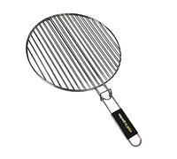 Cook’in Garden - Parrilla doble redonda, diámetro 37 cm, resistente a las llamas y altas temperaturas, mango Soft Touch ergonómico, accesorio ideal para barbacoa exterior, compatible con varias marcas