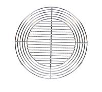Cook’in Garden - Parrilla Redonda Recortable de Acero Cromado para Barbacoa, diámetro Ajustable de 55 cm a 37 cm, Resistente a Las Llamas y Altas temperaturas, Compatible con Varias Marcas