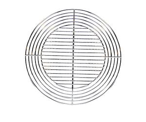 Cook’in Garden - Parrilla Redonda Recortable de Acero Cromado para Barbacoa, diámetro Ajustable de 55 cm a 37 cm, Resistente a Las Llamas y Altas temperaturas, Compatible con Varias Marcas