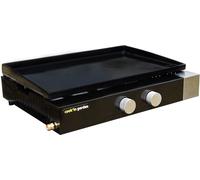 Cook in Garden Plancha de gas 2 quemadores placas en hierro fundido negro