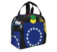 Cook Islands Emblema Nacional Lunch Box Lunch Bag Con Correa Ajustable Bolsa Térmica Aislada Porta Alimentos Reutilizable Para Escuela Adolescentes Meriendas
