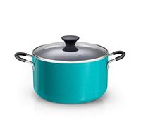 Cook N Home Olla antiadherente de 6 cuartos de galón con tapa, ollas grandes para cocinar