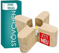 Cookery® Calientaplatos de diseño de 2 piezas de madera de roble para tetera (se puede desmontar para ahorrar espacio)