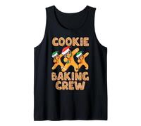 Cookie Baking Crew Dabbing Gingerbread Hombres Sombreros de Navidad Camiseta sin Mangas