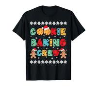 Cookie Baking Crew Gingerbread Hombres con Sombreros de Navidad Camiseta