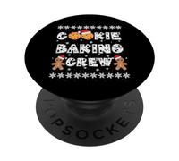 Cookie Baking Crew Gingerbread Hombres con Sombreros de Navidad PopSockets PopGrip Adhesivo