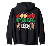 Cookie Baking Crew Gingerbread Hombres con Sombreros de Navidad Sudadera con Capucha