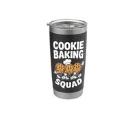 Cookie Baking Squad: divertido horneado de galletas con chispas de chocolate Vaso térmico de acero inoxidable de doble pared