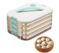 Cookie Carrier - Contenedor de | Food Storage Container | 4 Layer Large Cookie Carrier With Lid And Handle, Food Storage Box, Stackable Food Container, Food Preservation Tray - Kitchen Storage