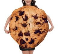 Cookie Costume Funny Party Outfit - Cotton Novelty Food Theme Dress Up Prop 75x80cm About 245g For Festive Events And Performances - Humorous Cookie Character Cosplay Apparel For Halloween Masquerades