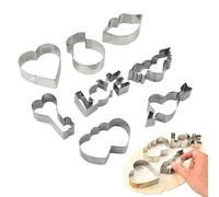 Cookie Cutter For Baking - Cookie Cutter Set | 8X Sturdy Vegetable Cutterrs Cake Cutters Set | Stainless Steel Valentine Fruit Cutters For Wedding, Holiday, Family Gathering
