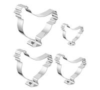 Cookie Cutter Set, Chicken Cookie Cutter Set Stainless Steel, Cutterr Stainless Steel For Baking Fondant, Chick Baking Cutters Molds For Kitchen Pastry Fondant Cutting Holiday Spring Christmas