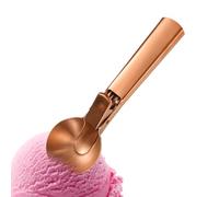 Cookie Dough Scoop, Stainless Steel Ice Cream Shovel with Trigger, Ergonomic Food Dispenser Spoon with Not lip Handle, Versatile Watermelon Baller for Commercial Kitchen and Home Use