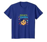 Cookie Inteligente en Pre-K: Logro Educativo Lindo Camiseta, Niños, Azul Real, 12 años
