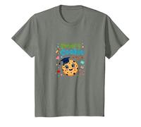 Cookie Inteligente en Pre-K: Logro Educativo Lindo Camiseta, Niños, Verde Militar Jaspeado, 6 años