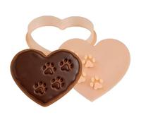 Cookie Molds - Baking Stamp for Holiday Fun | Heart Paw Prints Cutter with Biscuits Shape, Kitchen Party Tool, Christmas Restaurant Dormitory Apartment Beginner Aid