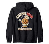 Cookie Mom Baked with Love Funny Baking Diseño Gráfico Sudadera con Capucha