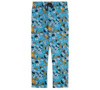 Cookie Monster/Triki, Monstruo de las Galletas 100% Algodón Pantalones de Pijama para Hombre, Cookie Monster, XXL, Azul