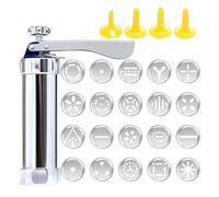 Cookie Press - Discs Maker Gadgets | Stainless Steel Biscuits Baking Supplies | Ideal For Christmas Holiday Parties Home Dormitory Restaurant Apartment Kitchen Men Women Indoor Outdoor