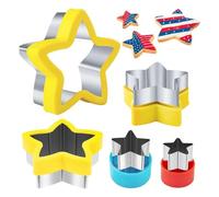 Cookie & Sandwich Cutter Set, Fun Shapes, Kids Lunch Bento Box Maker(A)