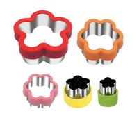 Cookie & Sandwich Cutter Set, Fun Shapes, Kids Lunch Bento Box Maker(B)