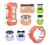 Cookie & Sandwich Cutter Set, Fun Shapes, Kids Lunch Bento Box Maker(D)