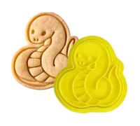 Cookie Stamp - Cortador de galletas | Baking Tool | Snake Stamp, New Year Shapes, Kids Baking Tool, Spring Festival Cookie Mould, Baking Supply, Perfect For Holiday Baking - Kitchen