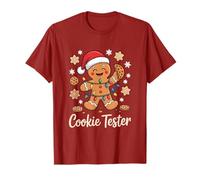 Cookie Tester Gingerbread Christmas Cookies Lover Kid Boy Camiseta