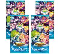 CookieRun: Braverse Trading Card Game Arena of Glory Booster - Paquete de 4 (9 Cartas Cada uno) - Construcción de mazos, TCG de Batalla de Estrategia, Surtido al Azar