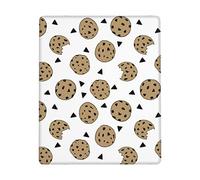 Cookies Food - Alfombrilla de ratón para galletas con chispas de chocolate, 7 x 9 pulgadas, lavable, antideslizante, accesorios para cuaderno de escritorio