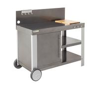 Cook'in Garden Happy Garden Carrito de Acero Nova XL para Plancha. Carrito Exterior con Ruedas para Plancha y Barbacoa.