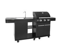 Cook'in garden - cocina exterior modular fyra - 3 quemadores