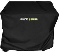 Cook'in Garden - Funda para barbacoa (120 x 65 x 90 cm) | Resistente al agua y al agua, protección exterior frente a los rayos UV, fácil fijación con Scratch