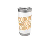 Cookin' Good Lookin' - Cocinero divertido Vaso térmico de acero inoxidable de doble pared