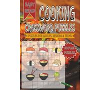 Cooking Crossword Puzzles: Crossword with Easy to Read Print about Cooking, Food and Other Related Items | 6x9 inches, 120 pages | 50+ Puzzles... Gifts for Vacations, Holidays and Free Times
