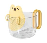 Cooking Measuring Cups, Filter Bowl with Built-In Strainer, Multi-Use Kitchen Gadgets for Mixing Baking Egg and Rice Prep Ideal for Home Restaurant Apartment & Laboratory Use, Yellow
