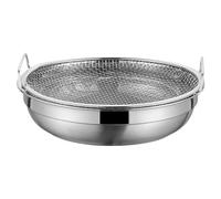 Cooking Oil Strainer - Grease Filtration Device, Fine Mesh Skimmer Colander, Heat Resistant Ergonomic Handle Grip, Fine Frame Construction, Frying Liquid Purification, Ideal for Kitchen