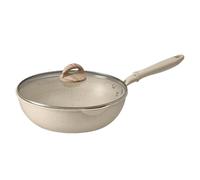 Cooking Pan Non-Stick, Frying Skillet Cookware, Iron Coated Non Stick Pan with Ergonomic Handle, Compatible with Gass Electric Induction Stove for Home Kitchen or Restaurant Use