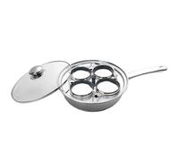 Cooking Pan, Poached Egg Pan, Huevo Poacher Boiler Pan, Nonstick Poached Eggs Cooker, 4 Cup Egg Maker for Cooking, Boiling, Egg Poaching Pan, Boiling Egg Maker, Stainless Steel Cooking Pan