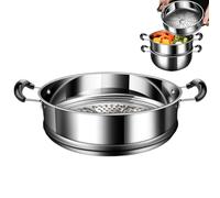 Cooking Pot, Stainless Steel, Vented Lid and Tight Seal Lock in Steam, Cooking Steamer for Home Kitchens, Apartments, Daily Meals, Everyday Use, or Special Occasions