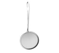 Cooking Skimmer Strainer - Stainless Steel Fine Mesh Strainer Spoon | Multi-Functional Colander & Sifter With Long Handle For Skimming Grease, Foam & Oil, 1-Pack For Sifting