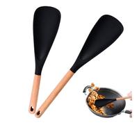Cooking Spoons Nonstick Cookware, 2 x Soft Rice Paddle Set, Heat Resistant Serving Espátula, 34 x 7 x 2 cm/13,39 x 2,76 x 0,79 Inches Kitchen Utensils for Mixing and Stirring