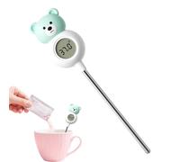 Cooking Temperature Gauge, Probe Measuring Tool, 8 Inches Waterproof Thermometer with Digital Display, Stainless Steel Probe with Fast Response, Kitchen Accessory with Compact Design