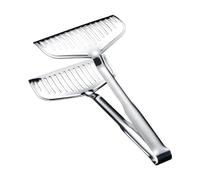 Cooking Tongs, GrillFood Tongs for Cooking, Food Grade Stainless Steel Non-Slip Grip Spatula Stainless Steel Tweezers Grilling Accessories, Bbq Tools for Bread Steak Fish Outdoor Barbecue, 16 x 30 cm