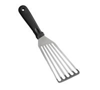 Cooking Turner Tool - Slotted Spatula for Fish | Stainless Steel with Wooden Handle, Compact Lightweight Design, Kitchen Utensil for Frying Flipping Grilling