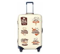 Cooking With Love - Fundas de equipaje de viaje - Fundas protectoras elásticas para maletas de 18 a 32 pulgadas, Negro -, CH