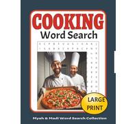 Cooking Word Search Puzzle Book: 50 Large Print Puzzles for Cooking Lovers, Relaxation & Fun