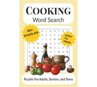 Cooking Word Search Puzzle Book: Word Searches With Easy to Read Print About Baking, Recipes, Food and More | 6x9 Inches, 110 Pages | 50+ Puzzles ... Gift for Vacations, Holidays and Free Time